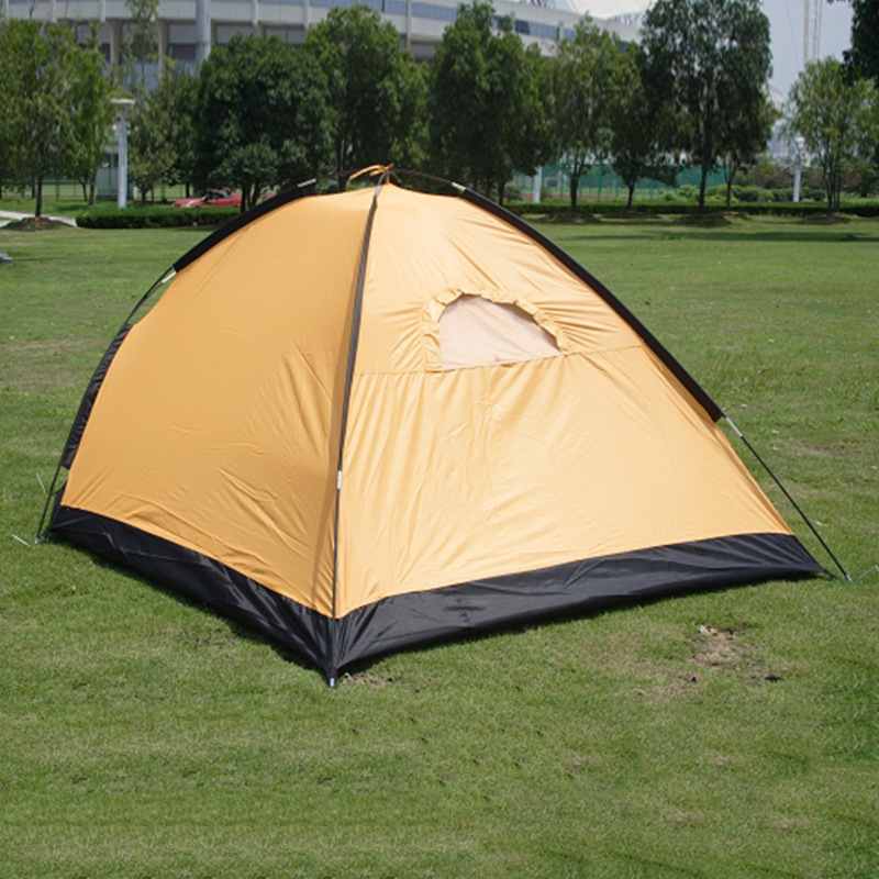 Cheap Goat Tents 1 2 Person Outdoor Camping Tent Single Layer 1 Door Waterproof Tourist Tent for Hiking Beach Travel Fishing Beach 210x150x120cm   